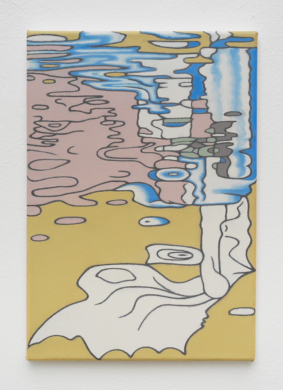 Katharina Schilling — decreation, oil on canvas, 40 × 28 cm, 2022